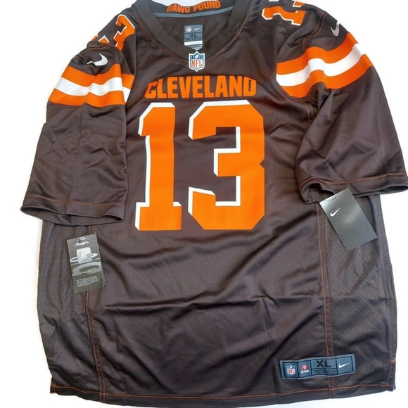 Nike Cleveland Browns Jersey Mens Size XL Odell Beckham Jr #13 On Field Brown - Picture 2 of 9